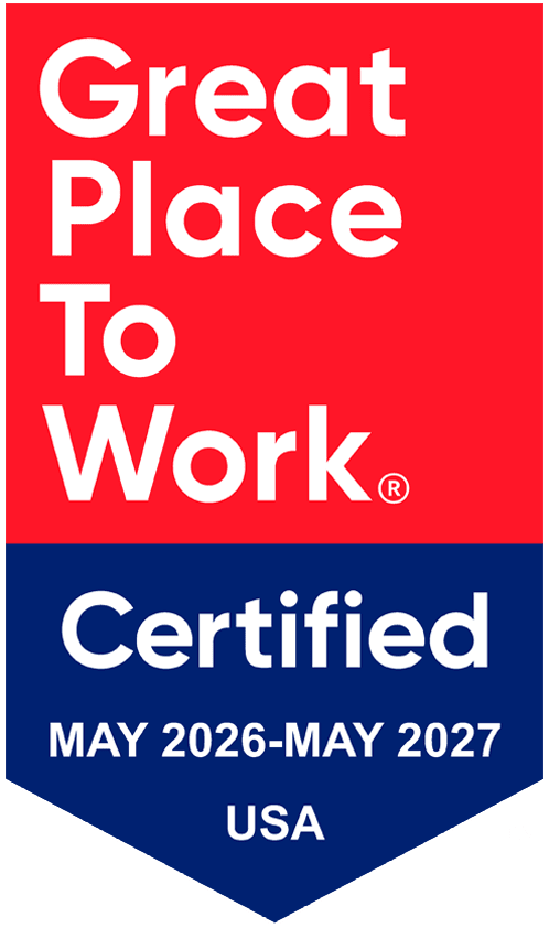 Certified Great Place to Work: May 2026 - May 2027